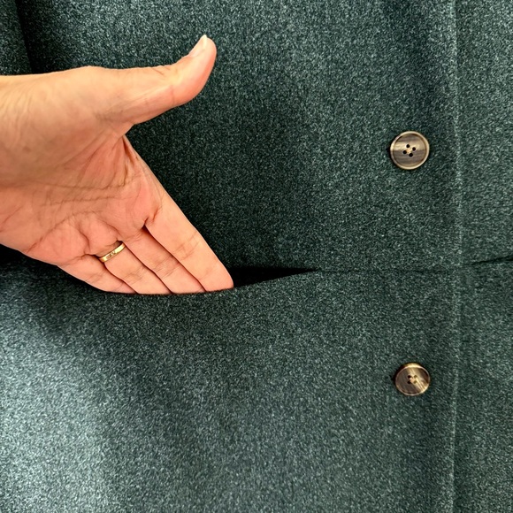 Old Navy Coat Womens XXL Long Line Cardigan Coat Button Front Dark Bottle Green - Picture 7 of 16